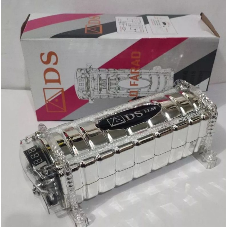 kapasitor ads LED 12 farad digital power capasitor DC 12 volt