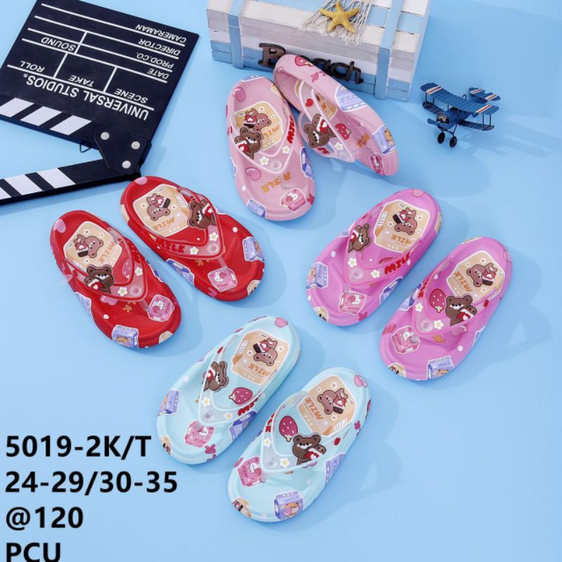 Sandal jepit anak Perempuan Import Motif Kuda Pony Sandal jepit anak cewek Unicorn nyaman Terbaru