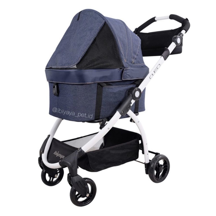LUXURY STROLLER IBIYAYA CLEO DENIM / STROLLER ANJING KUCING