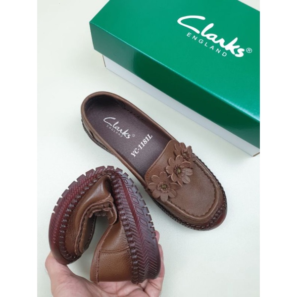CLARKS / Clarks sepatu YC-1181L Leather / Clarks sepatu wanita melati