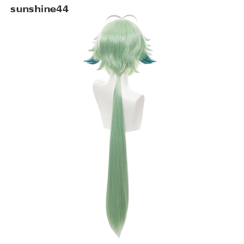 Sunshine Wig / Rambut Palsu Panjang 85cm Model Apel Hijau Untuk Cosplay Anime Halloween