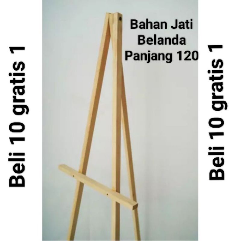 

Stand Foto Kayu Jati Belanda Ukuran 120cm warna Natural