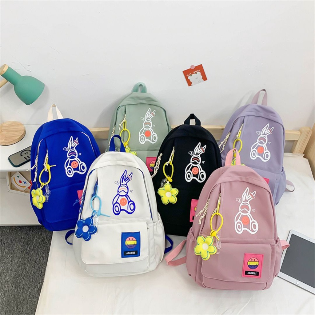 [MONA] Free Gantungan Tas -Tas Ransel Travelling dan Sekolah Model Cakep dan Lucu Kualitas Import Premium -M0211