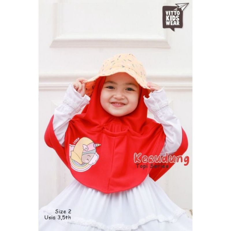 Kerudung topi anak