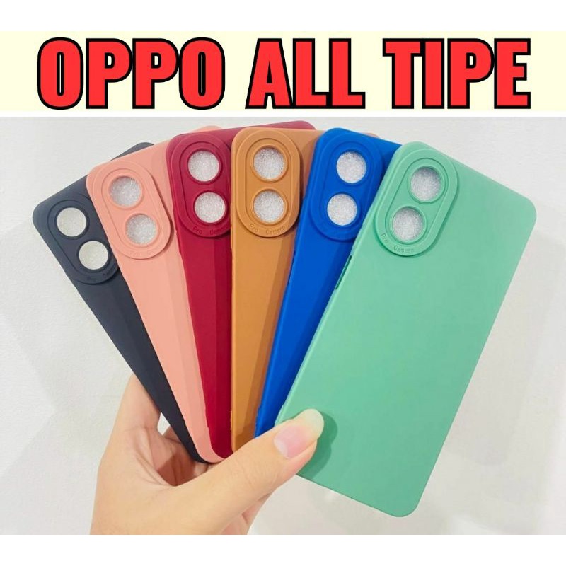 SILIKON SOFTCASE PRO CAMERA OPPO A32 / A33 / A53 / A15 / A15S / A5 2020 / A37 / A9 2020 / NEO.9 / A1K / A39 / A57 / A5S / A12 / A7 / NEO.7 / A52 / A92 / A3S / F7 / F5 / A83 / A16E / F11 / A16K / A96 4G / RENO 7 4G / RENO 5F / A31 / A36 / A76 OPPO ALL TIPE