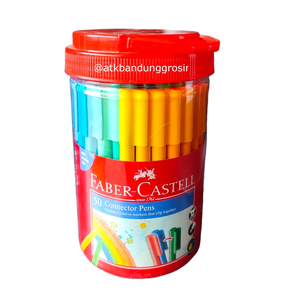

Connector Pen Faber Castell 50 Warna #11150050 Bucket Toples Colours Spidol - SHSNP