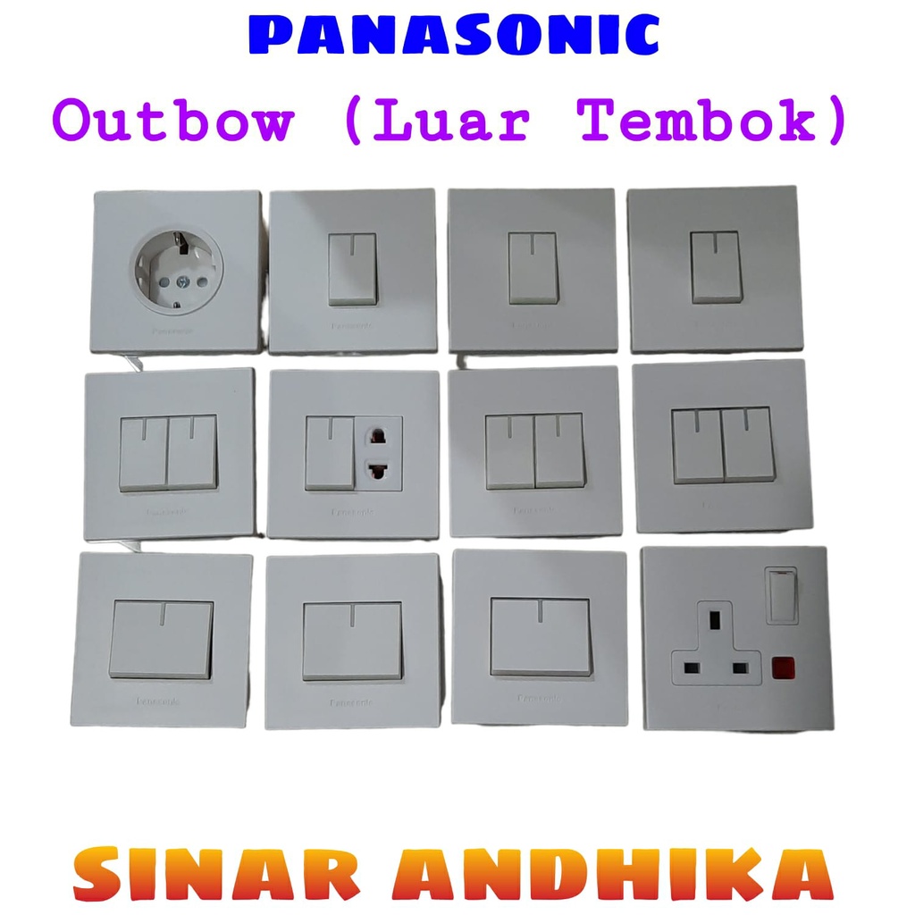 SAKLAR / STOP KONTAK PUTIH OUTBOW STYLE E PANASONIC