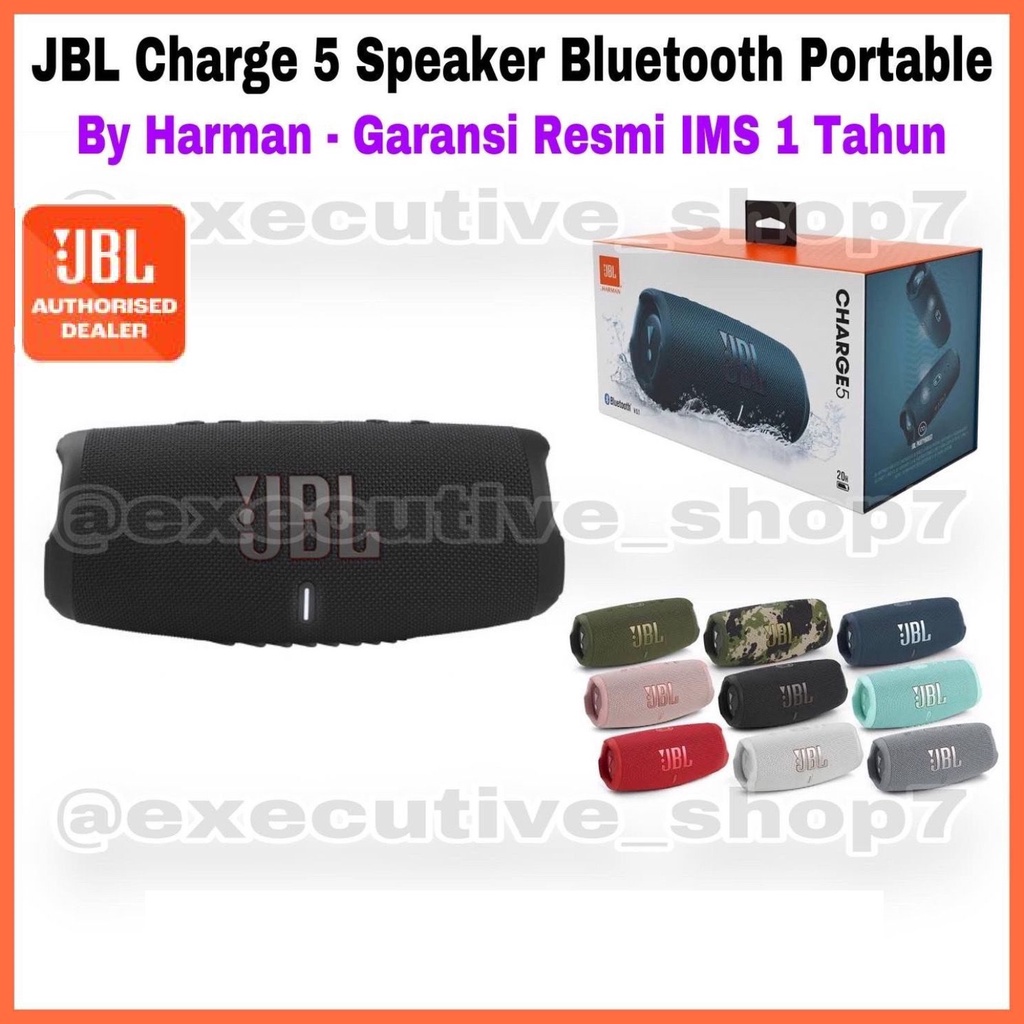 JBL Charge 5 Speaker Bluetooth Portable - by Harman - Garansi Resmi IMS 1 Tahun