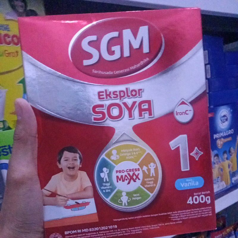 HARGA GROSIR  MURAH SUSU  SGM SOYA 1+ vanila kemasan 400g (exp 2024) /bisa COD