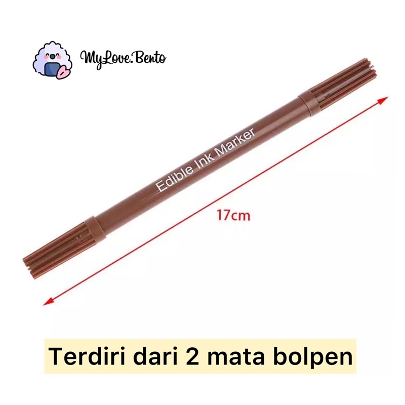 

10 Pcs - Edible Food Pen Untuk Makanan Kue Roti Cookiee Baking Decoration Pulpen Dekorasi Makanan