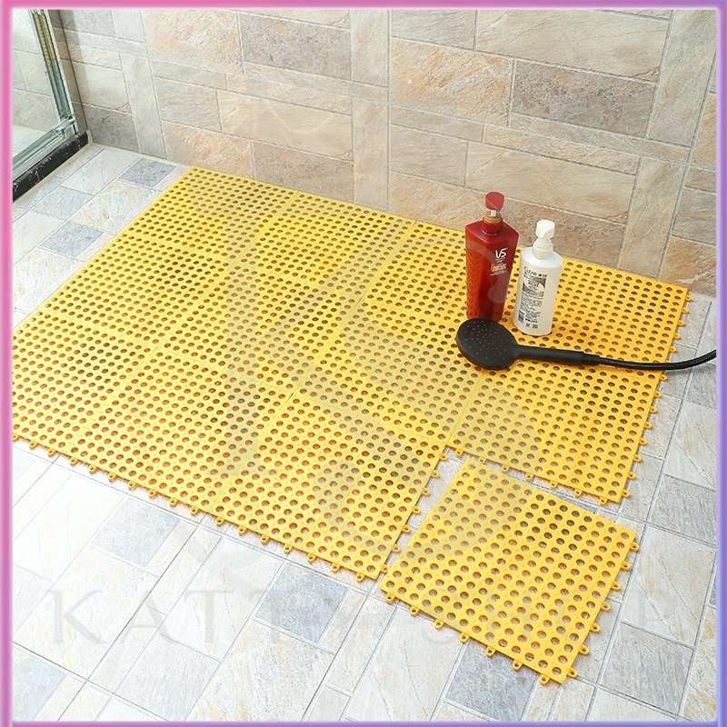 Pet cage mat/anti-skid mat terhubung dengan pola/kucing dan anjing cage mat kucing toilet
