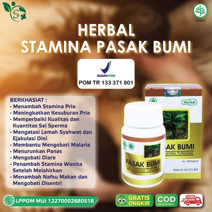 Obat Herbal Stamina & Kesuburan Pria Lemah Syahwat Ejakulasi-Dini BPOM