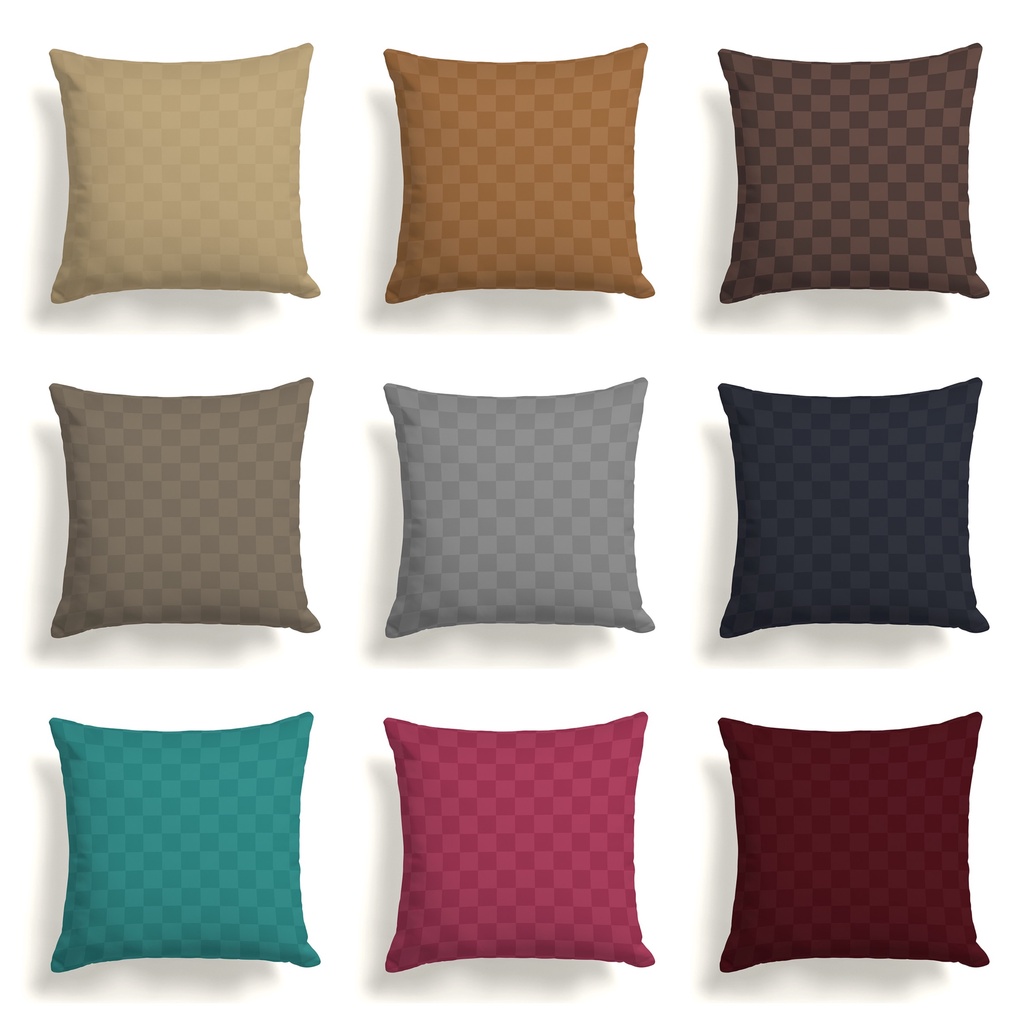 SARUNG Bantal Sofa Chess Series Emboss 60x60 cm Checker Kotak Kotak Cover Cushion