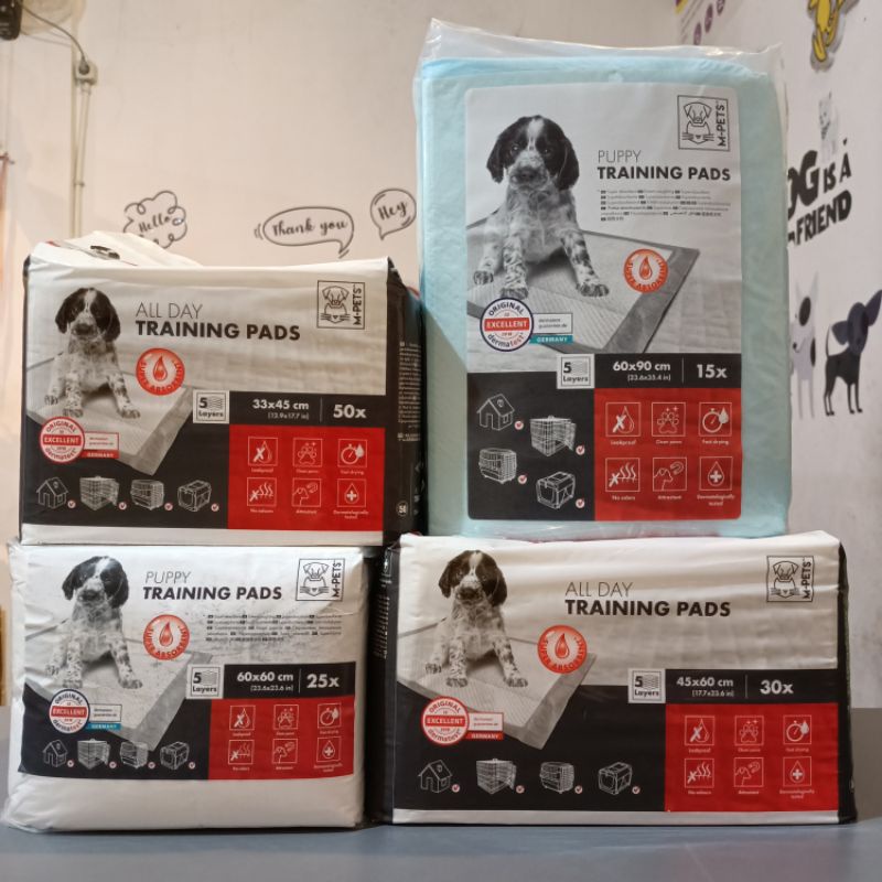 M-Pets Puppy Training Pads 33x45 - 45x60 - 60x90 / Underpad / Underpet Anjing Kucing