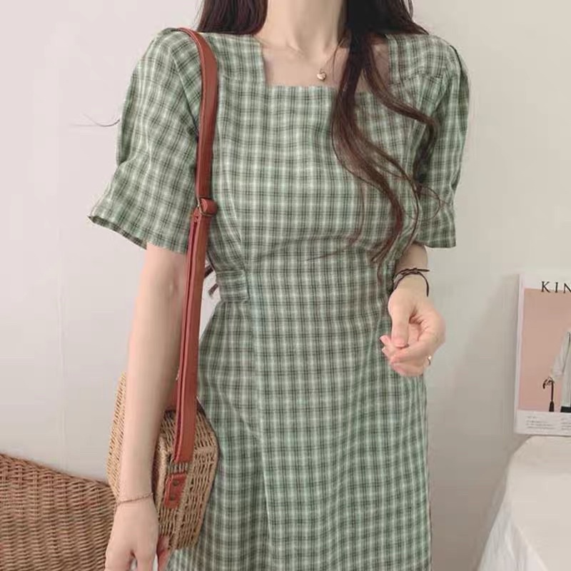 [WEARLICIOUS.CO] - AERI DRESS | DRESS WANITA LENGAN PENDEK PREMIUM IMPORT DRESS KOREA DRESS WANITA M
