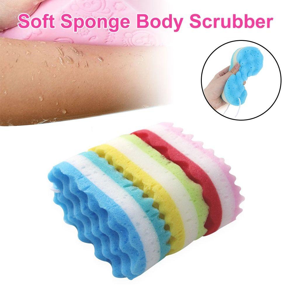 Nanas 3PCS/Set Spons Mandi Exfoliating Reusable Perawatan Kulit Perlengkapan Kamar Mandi Shower Brushes