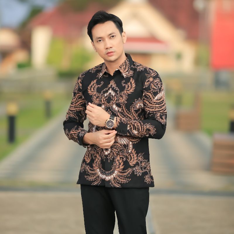 Batik Pria Lengan Panjang Premiun / Baju Batik Pria Lapis Furing / Kemeja Batik Pria Lengan Panjang / Kemeja Batik Pria