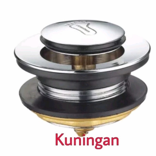 [BISA COD] Kepala Afur Bathutub Stainless Sus 304 /Avur Bathtub Injak - Kuningan / Perlengkapan Ruma