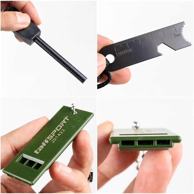 PEMANTIK API PELUIT Fire Starter Whistle Survival CAMPING Darurat Kit