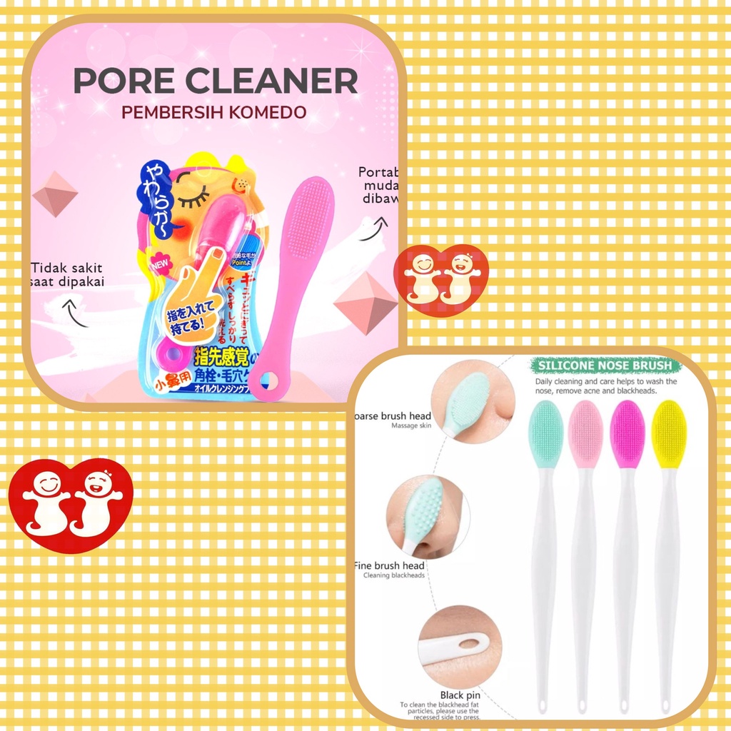 Sikat Hidung Pembersih Komedo Jerawat Silikon / Blackhead Cleaning Brush