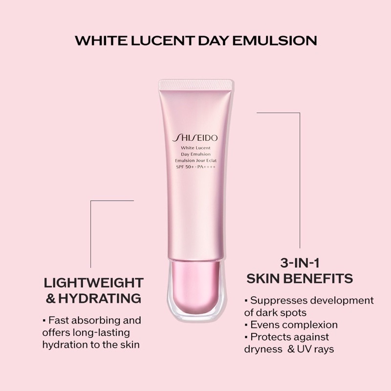 Shiseido White Lucent Day Emulsion SPF50+ / PA+++ 50ml