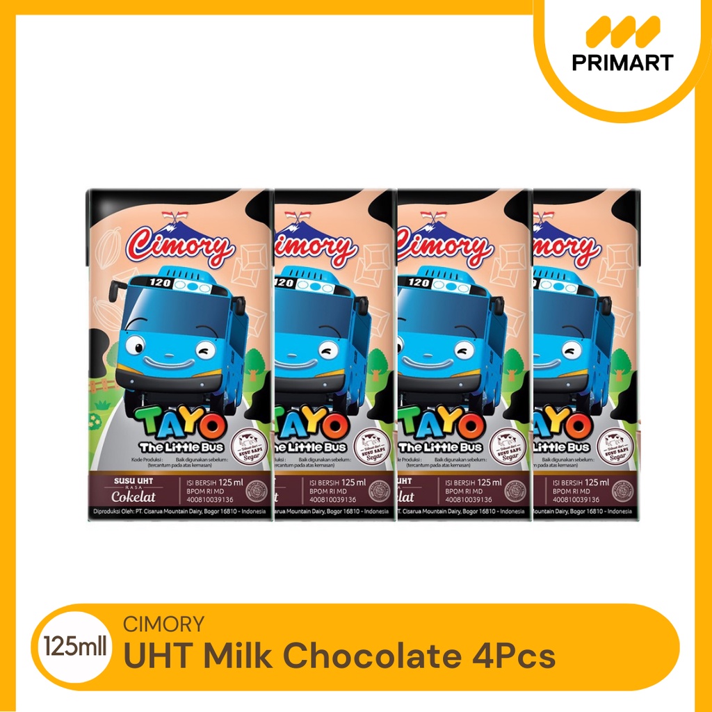 Jual Cimory UHT Milk Chocolate 4pcs 125ml Shopee Indonesia