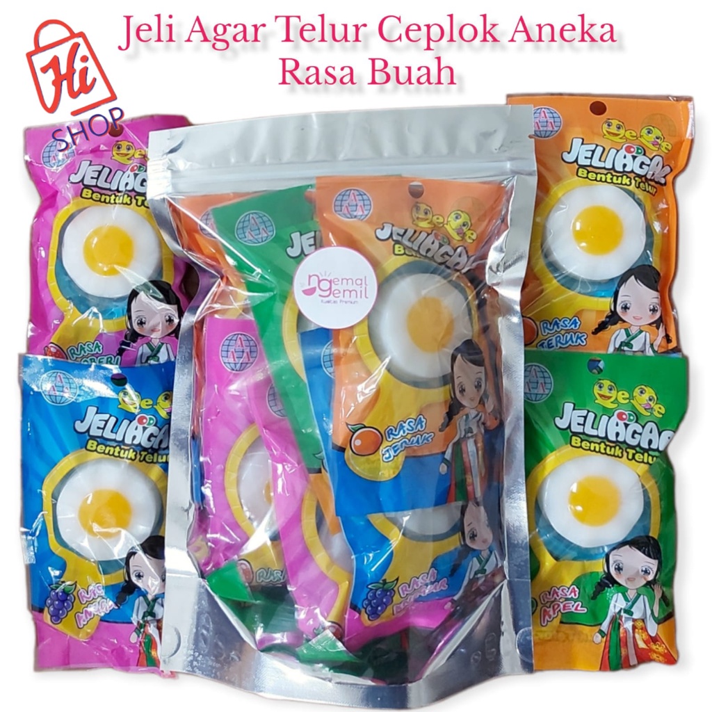 

Jeli agar Telor Ceplok Aneka Rasa Buah Jelly Telur Viral Rasa Buah Kualitas Premium