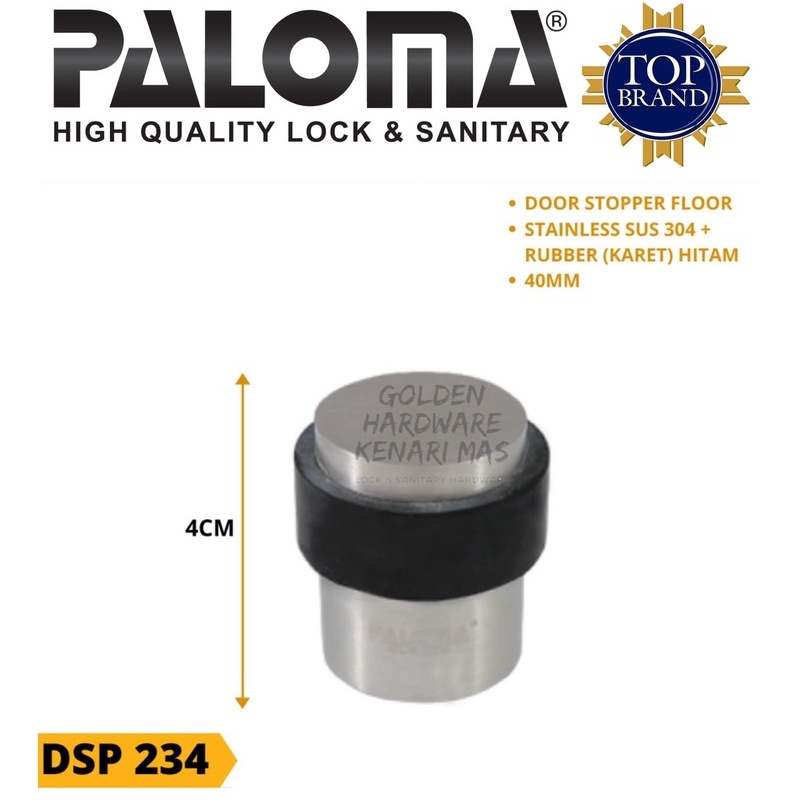 Jual Paloma Dsp Penahan Pintu Lantai Door Stopper Mm Stainless Steel Sus Shopee