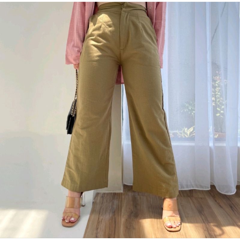 (NEW WITH TAG) JUAL RUGI AVGAL Opi Pants | avgal pants | celana linen | celana avgal
