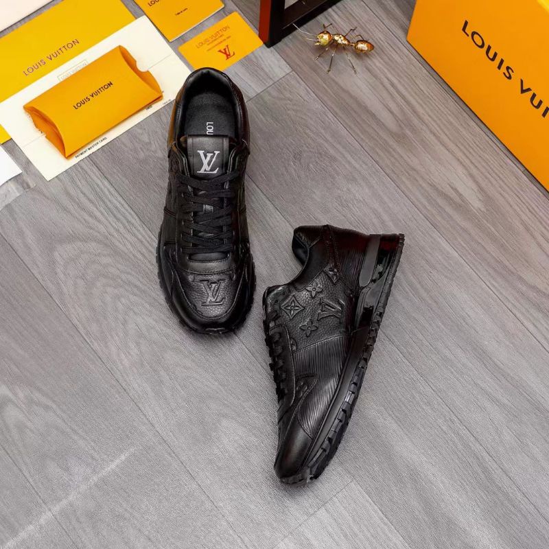 sepatu sneaker lv hitam cowok run away men shoes mirror vip sepatu pria p1shoes