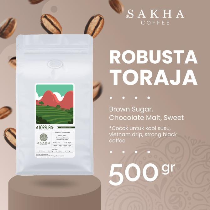 

TERBARU Biji Kopi Bubuk Robusta Toraja Coffee Roast Beans Sakha Roastery 500Gr /KOPI RUBE/KOPI KAPAL API/KOPI SLB/KOPI BUBUK/KOPI GOOD DAY