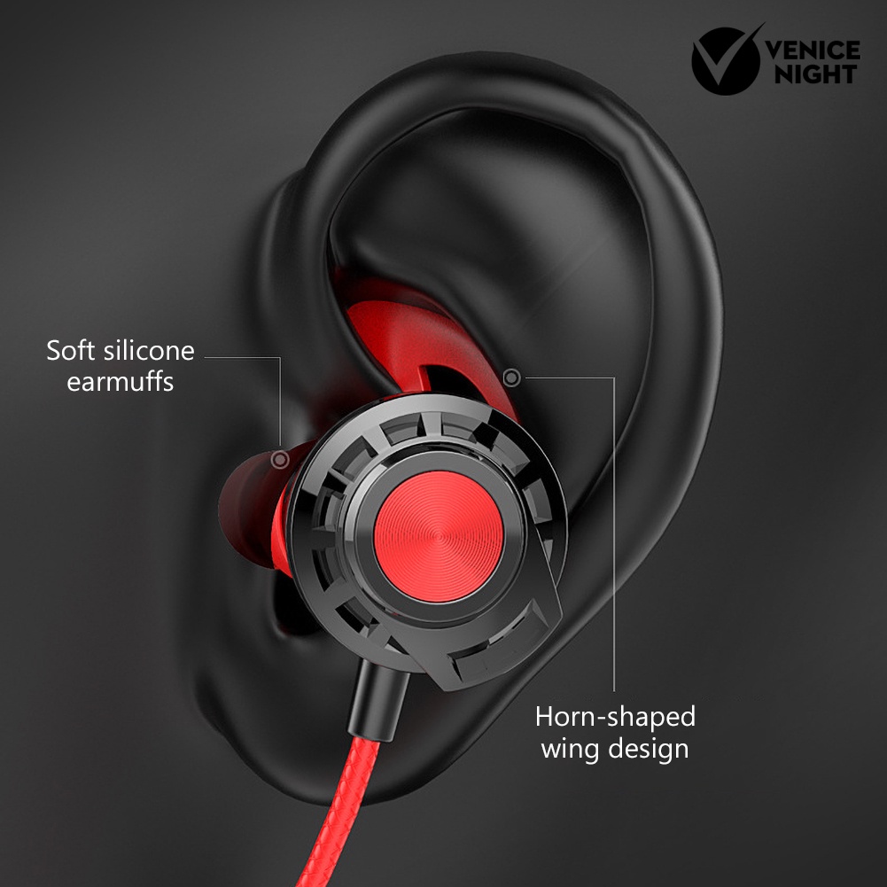 (VNEP) (Berkabel) G16 Headphone Gaming Bass Berat Universal dengan Mikrofon Ganda