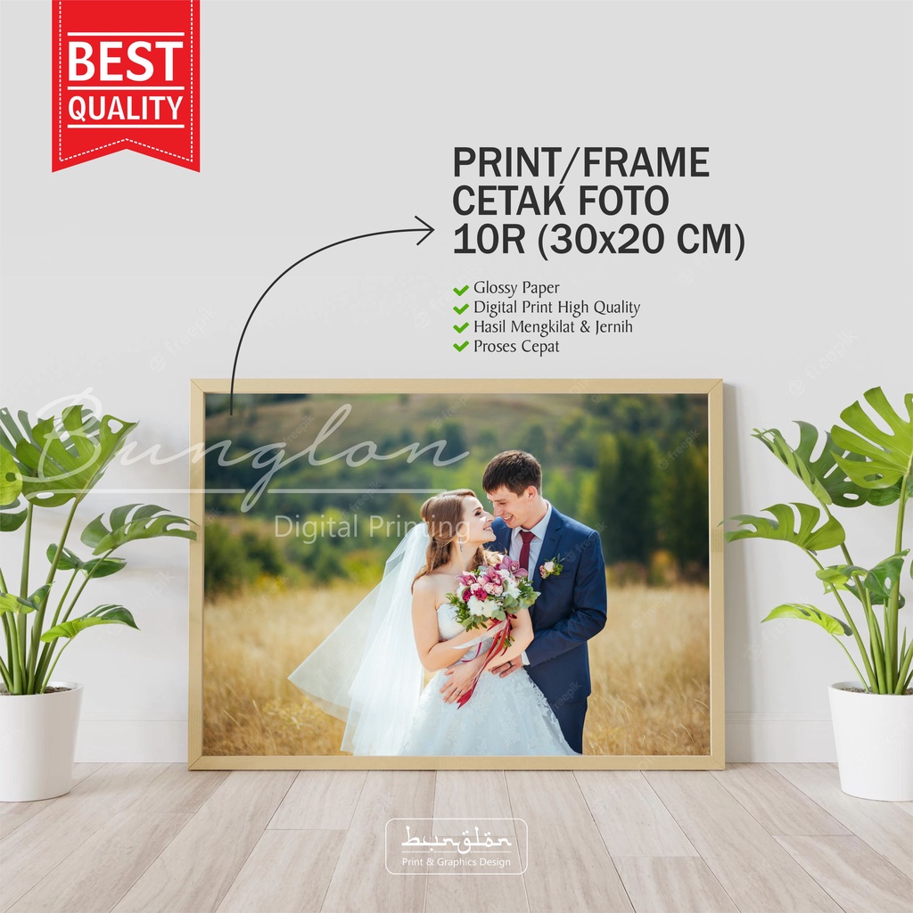 Cetak Print Foto Plus Bingkai Murah Berkualitas 10R
