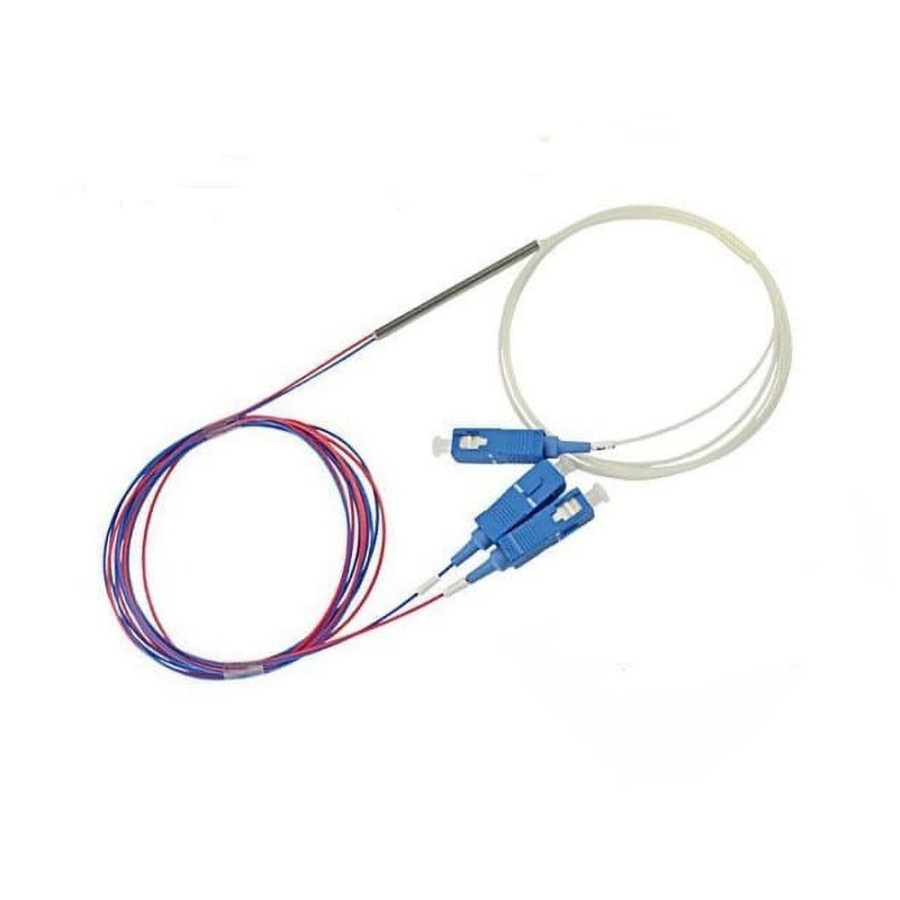 Splitter Ratio 1x2 Three Window FBT Coupler Rasio SC UPC Fiber Optic