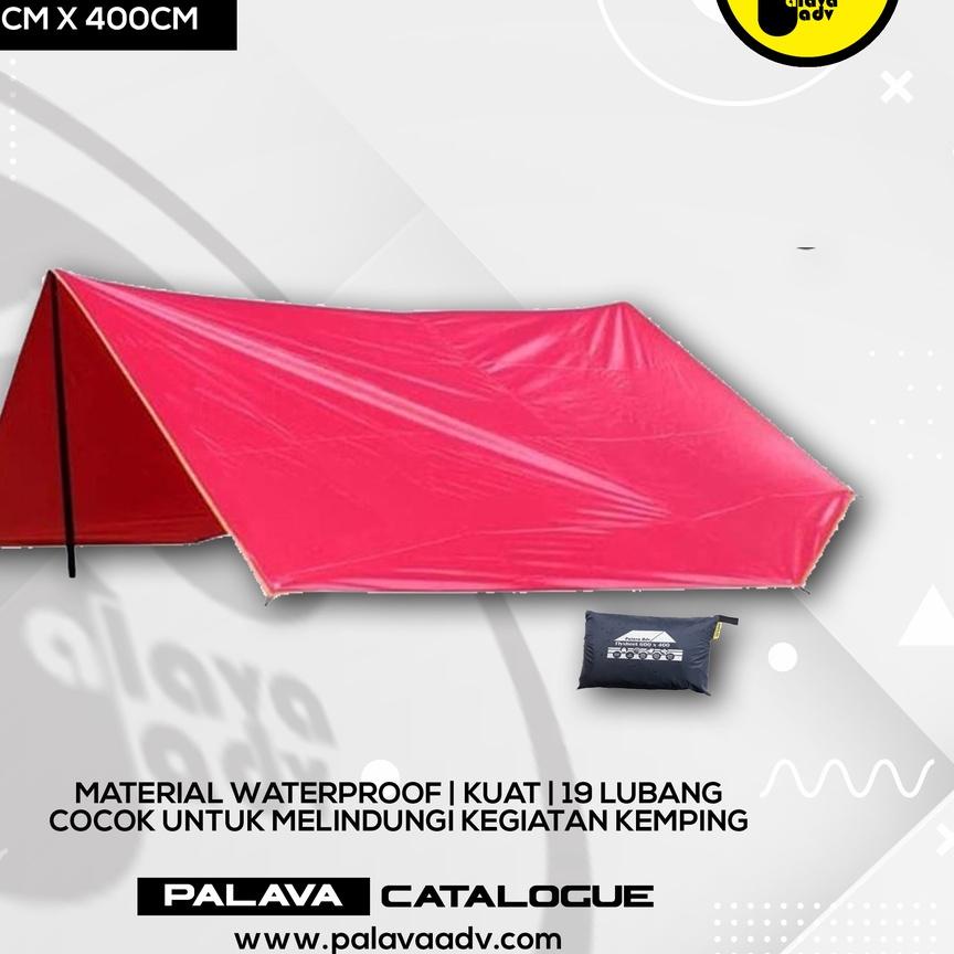 Flysheet tenda 6x4