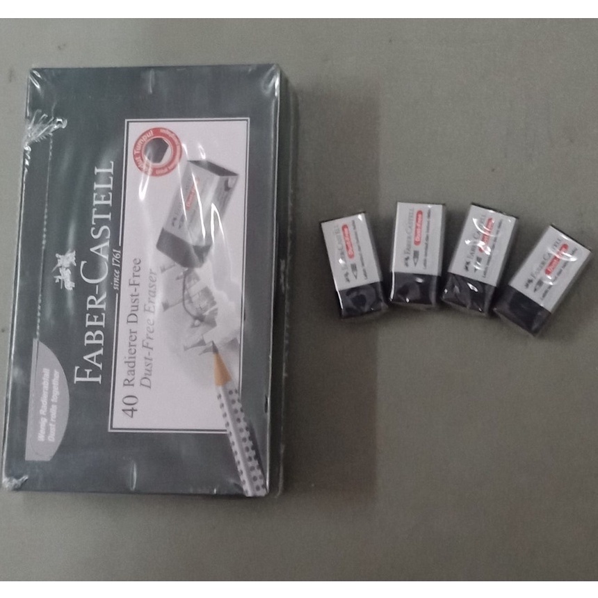 Penghapus Pensil Kecil Faber Castell isi 40