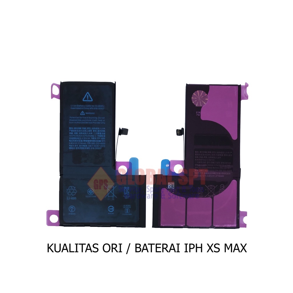 KUALITAS ORI / BATERAI IPH XS MAX / BATRE / BATERE