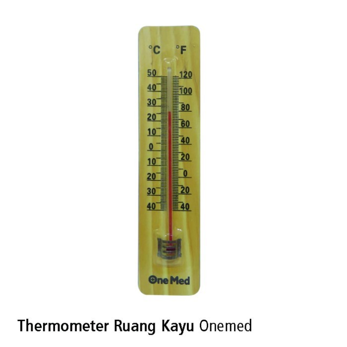 Thermometer Wall Kayu GEA Termometer Dinding suhu ruangan Onemed Penetas Telur Kandang Ayam