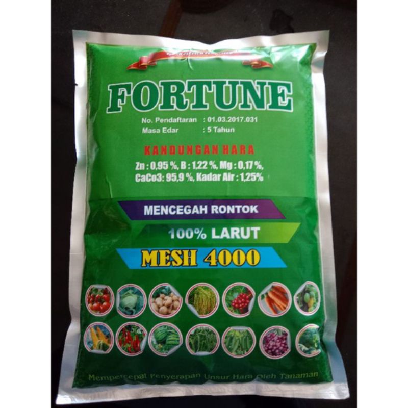 PUPUK KALSIUM RATU / FORTUNE /Flour Calcium Fertilizer CaCo3 Kalsium 95% /  Kalsium Ratu New pencega