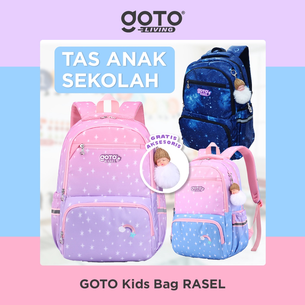 Goto Rasel Tas Sekolah Anak Perempuan Ransel TK SD Kids Bag Backpack