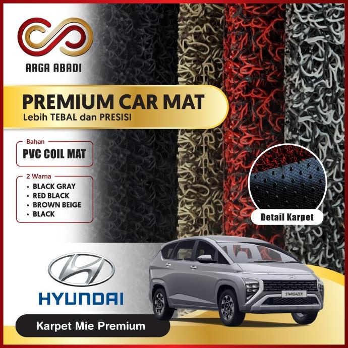 Karpet Mobil Premium Hyundai Stargazer Mie Bihun 2 Warna
