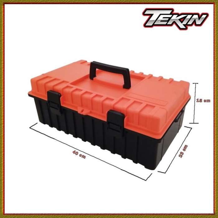 TEKIN Tool Box Heavy Duty Perkakas Alat Kerja Ukuran Besar 40x23x15cm