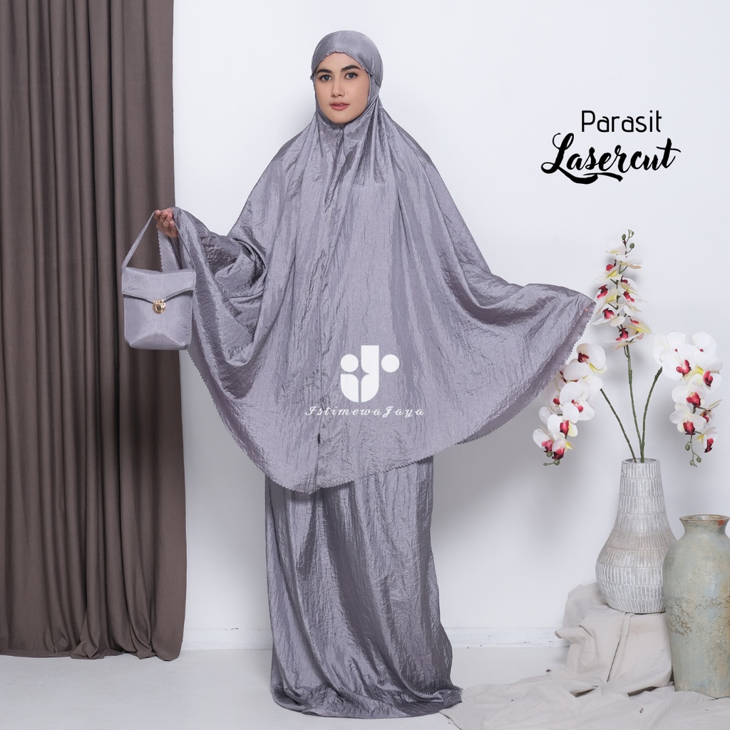 Mukena Parasut lasercut premium travelling murah || Mukena Parasut travelling