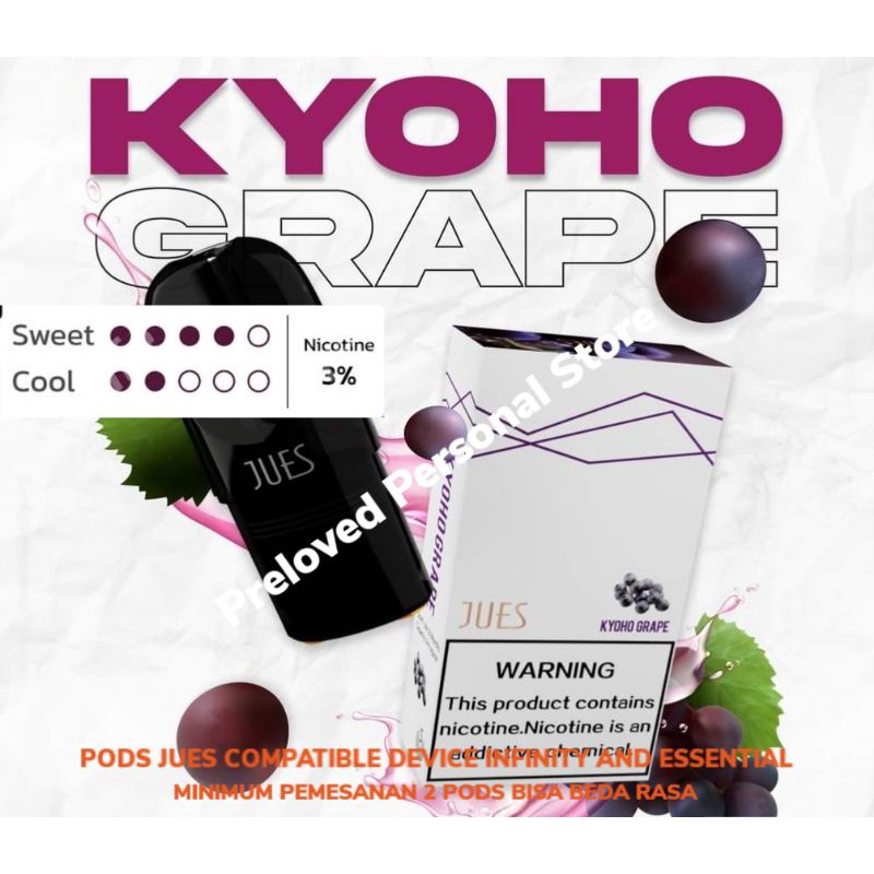 Jues Infinity Essential 1 Pack 1 Pods Pro Kyoho Grape