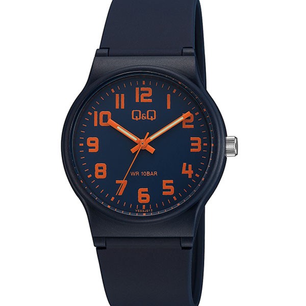 Jam Tangan Pria Sporty Casual Rubber Analog Original Q&amp;Q QnQ QQ VS50 VS50J Series