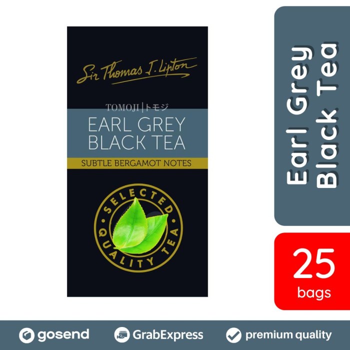 

TEH SIR THOMAS LIPTON - EARL GREY BLACK TEA - 25 BAGS
