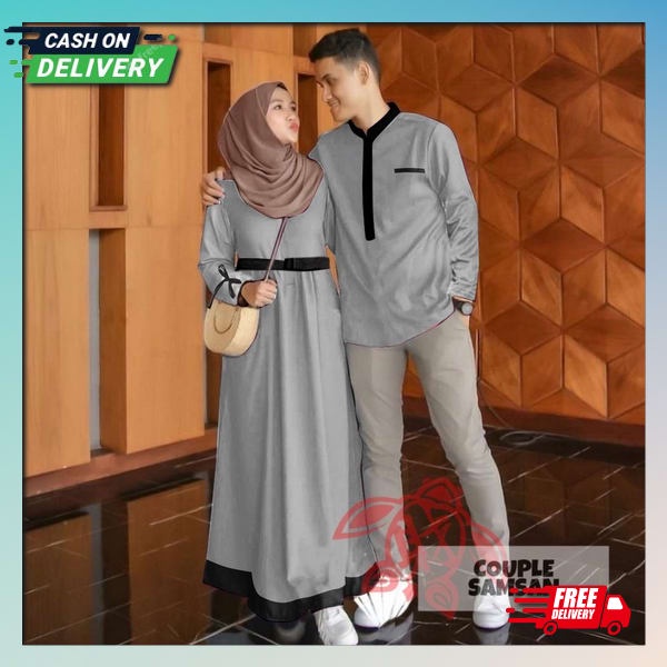 Gamis Couple Keluarga Setelan Baju Kluarga Ghsmis Copel Bestseller Ghamis Suami Istri Import Sarimbi