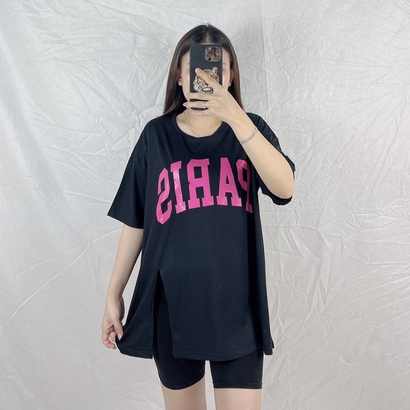 Kaos Oversize Jumbo Slit Prs / Kaos Wanita Jumbo