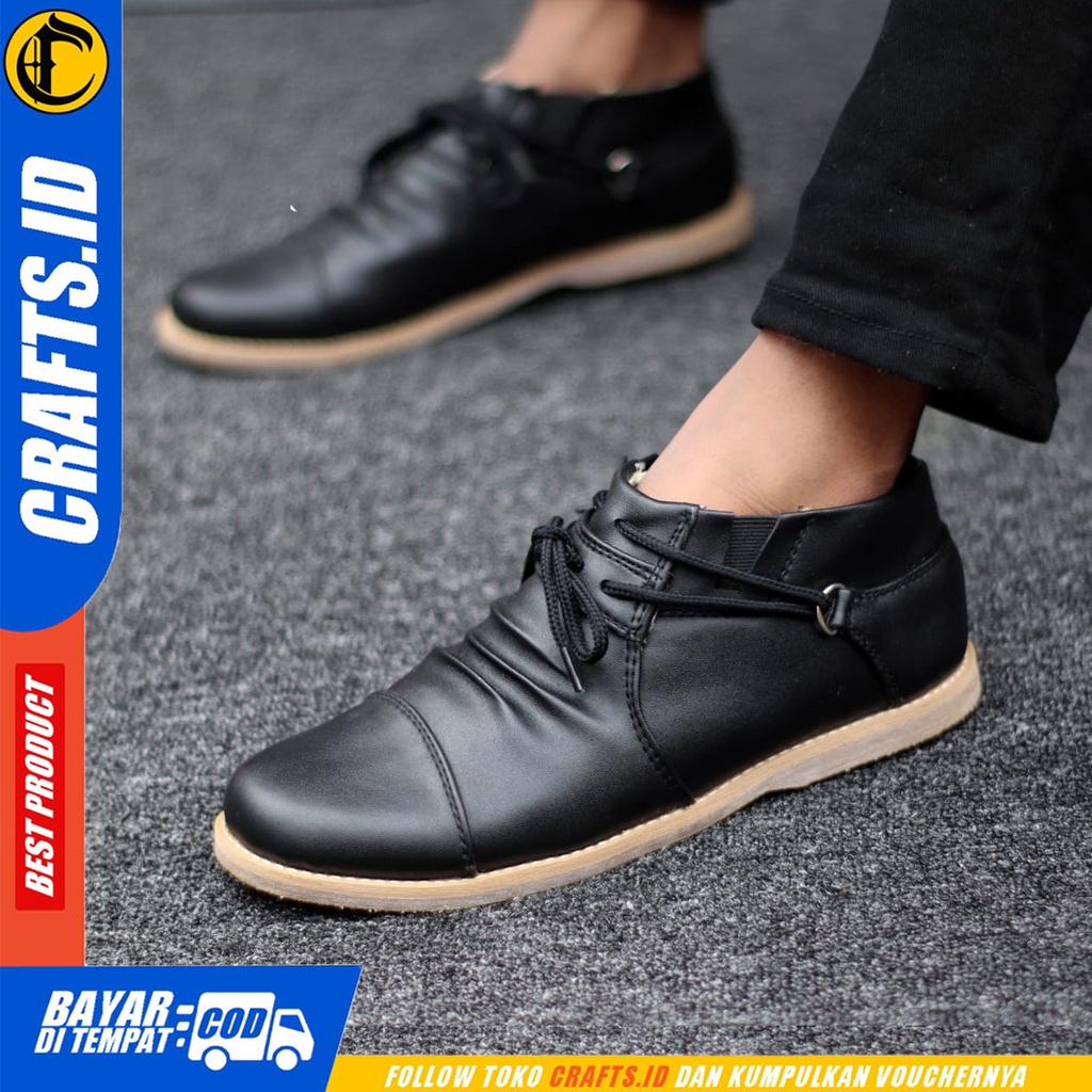 CRAFTS granger- Sepatu Boots Formal Pantopel Kerja Pria