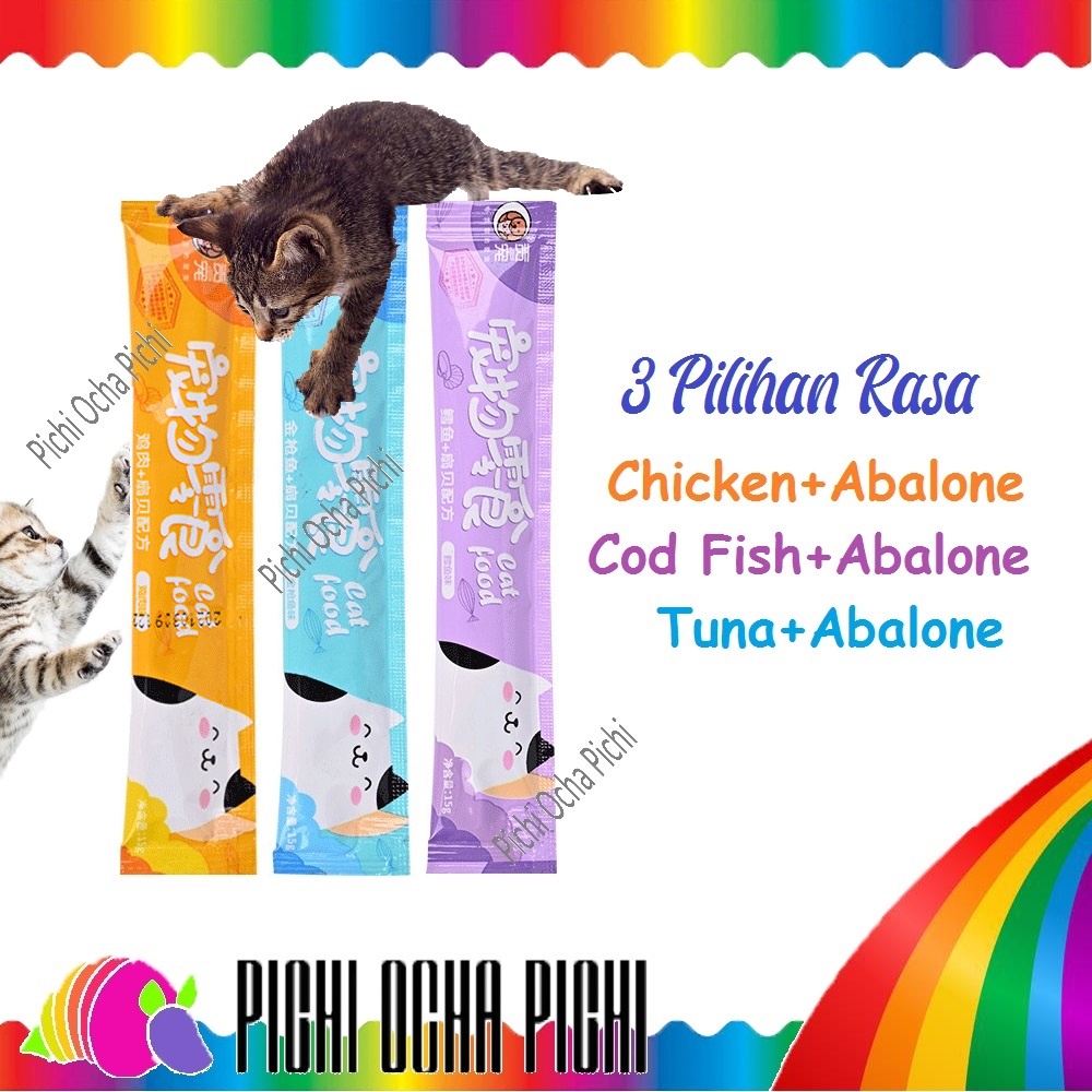 Cat Snack Treat Food Pasta @15gr Cemilan Kucing dan Anak Kucing FatCat